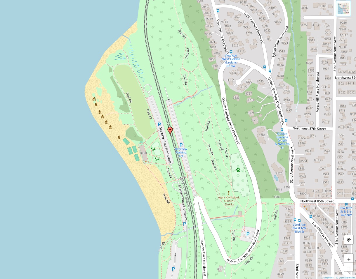 Golden Gardens Park Map