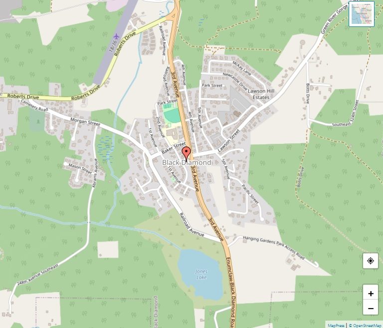 Map of Bothell – Cities in King County