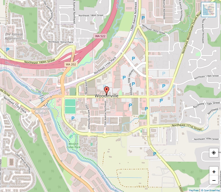 Map of Woodinville